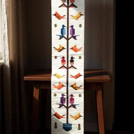 REVERSIBLE TABLE RUNNER MADE OF SHEEP WOOL